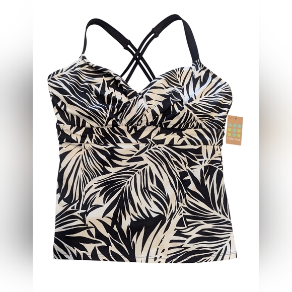 TITLE NINE Tankini Size 36DD Black & White - Picture 1 of 7